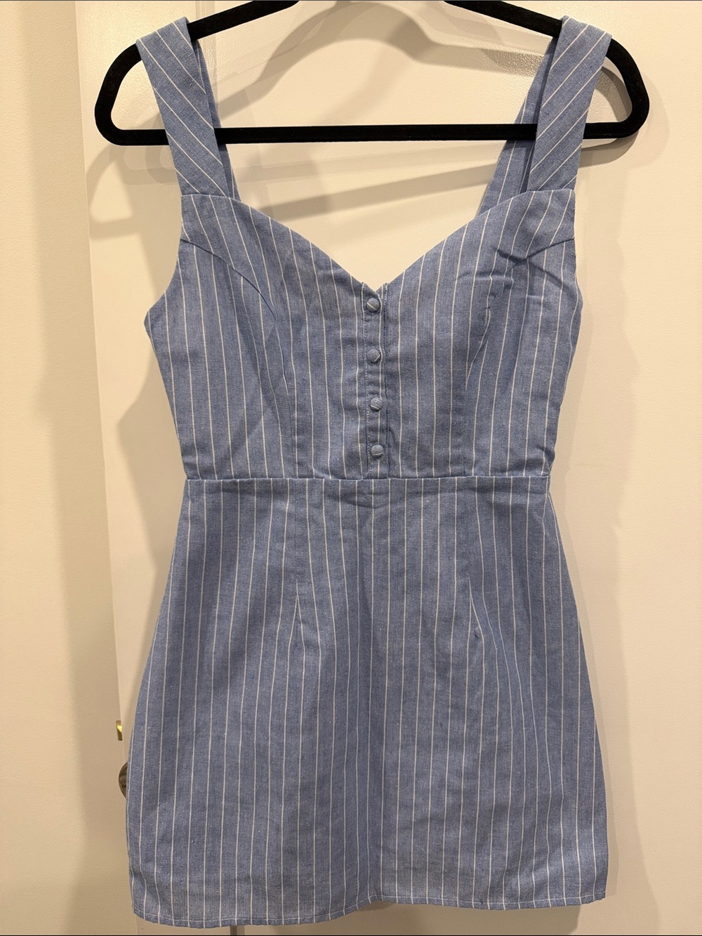 Blue Pinstripe Sundress